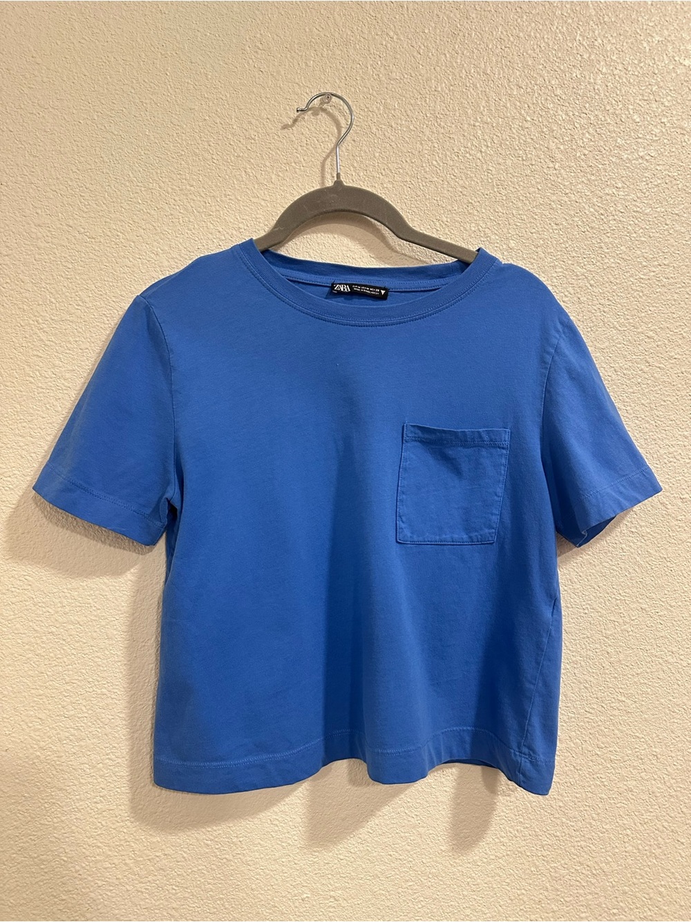 Zara Royal Blue Short Sleeve Pocket Tee